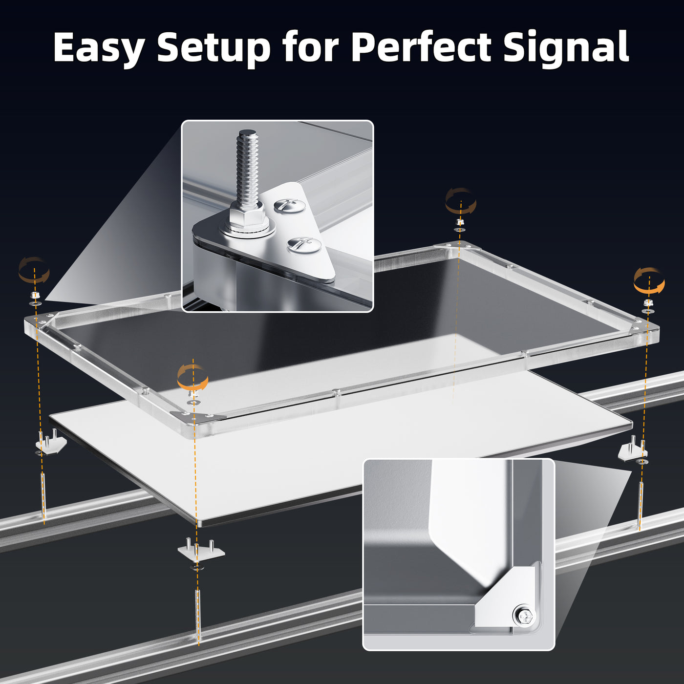 Starlink Performance (Gen 3) Protective Mount Enclosure Mechanical Case for Roof Racks and Marine