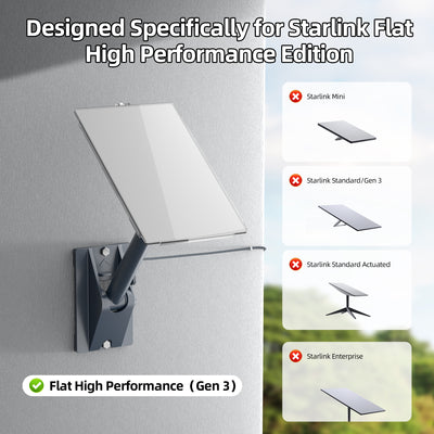 Starlink Flat High Performance Protective Cover Impact-Resistant Shield & Easy-to-Install