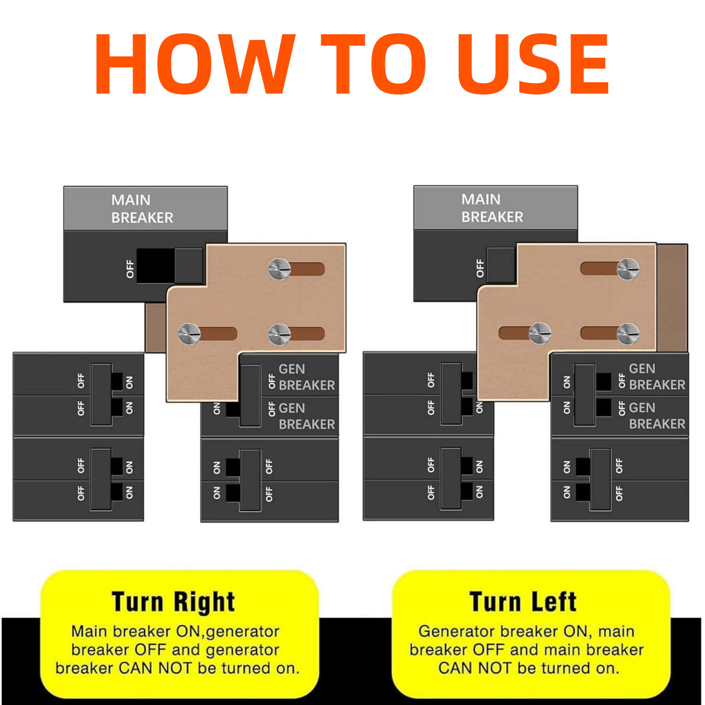 Generator Interlock Kit - Square D QO & Homeline 100A (SD-100A), 3/4" Spacing