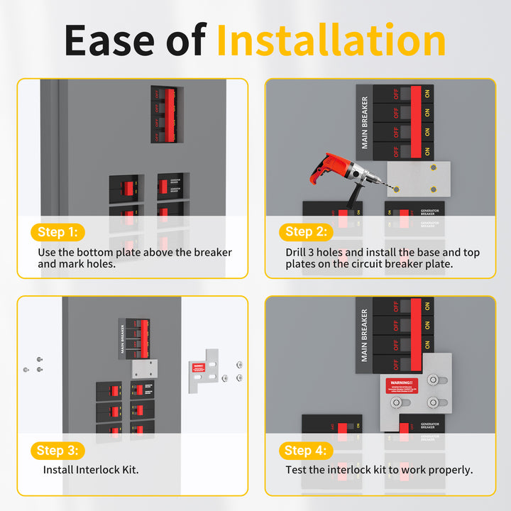 Generator Interlock Kit For GE 150/200 Amp Panels - View #4