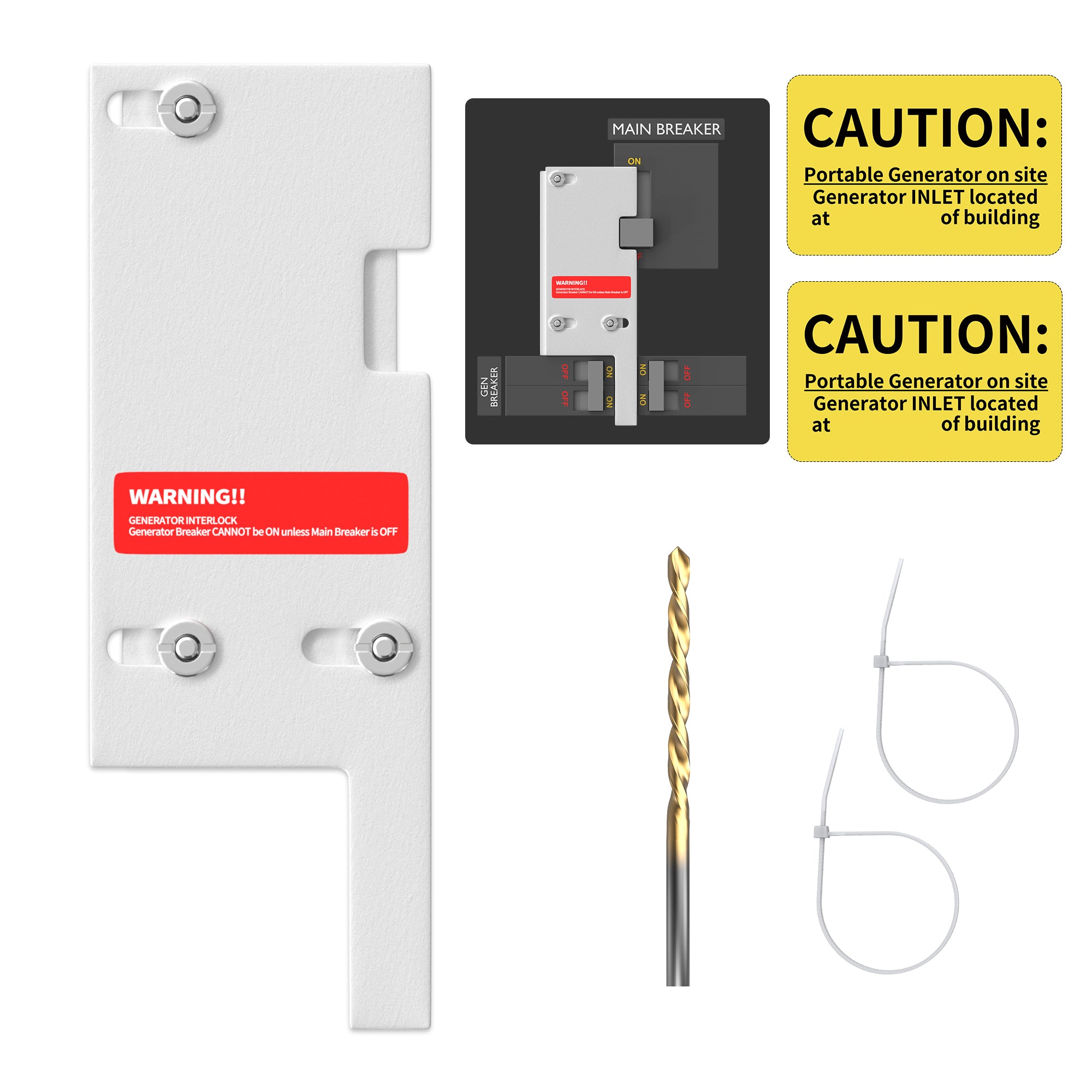 Generator Interlock Kit - GE 150/200A (GE-200VL), 2-1/2