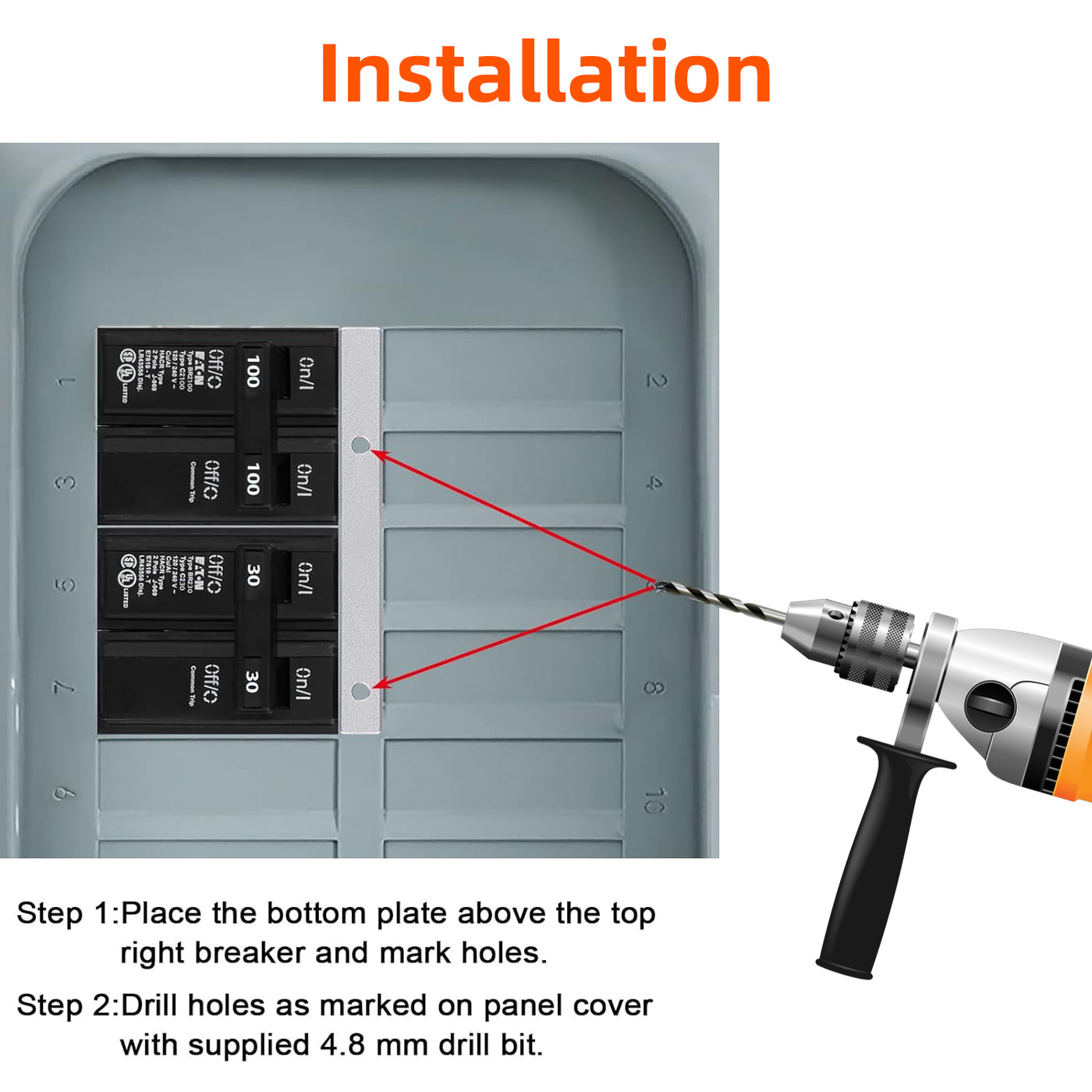 Generator Interlock Kit - Eaton Cutler Hammer BR Series 100/125A (BR-100)