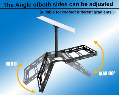 Starlink Gen 3 Roof Peak Ridge Mount Kit with Pipe Adapter and Pole