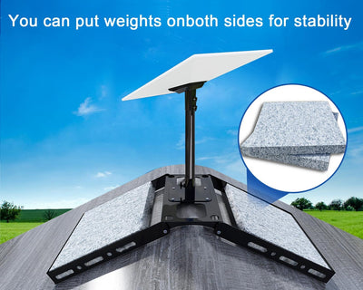 Starlink Gen 3 Roof Peak Ridge Mount Kit with Pipe Adapter and Pole
