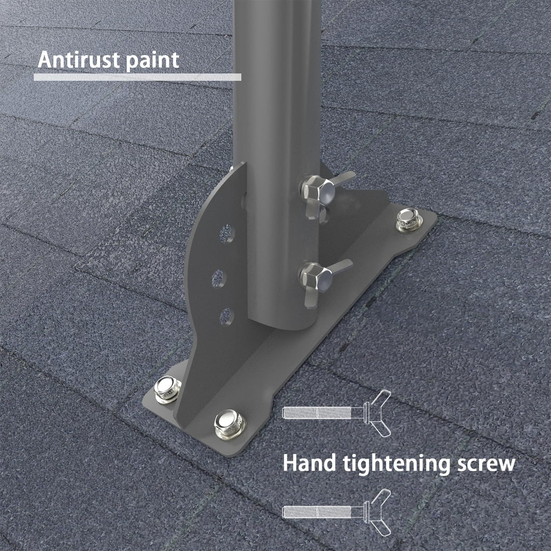 Triangular Base Pole Mount For Starlink Adjustable Starlink Gen 3 Roof ...