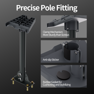 Starlink Gen 3 Roof Mount Kit with Pole & Pipe Adapter & Pole Mount Bracket