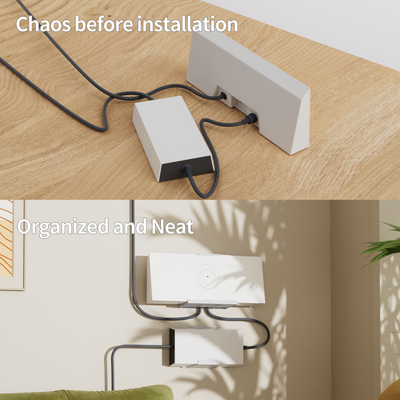 Starlink Gen3 Router and Power Supply Wall Mount Kit - No Drill Installation