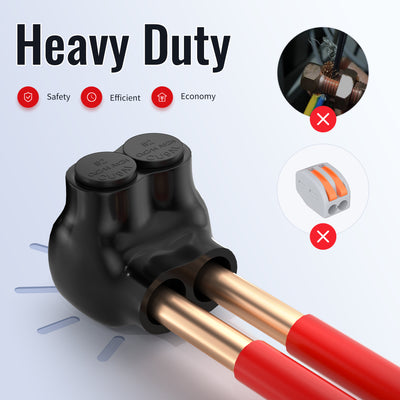 2-14 AWG 2-Port Aluminum to Copper Single-Side Multi-Tap Pre-Insulated Connector