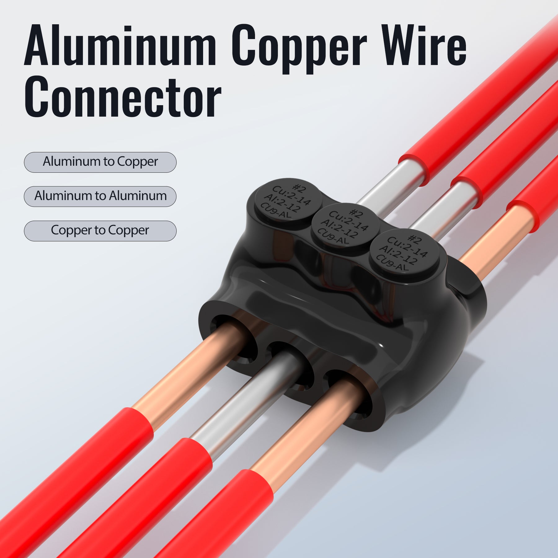 2 AWG – 14 AWG 3-Port Dual-Sided Entry Multi-Tap Pre-Insulated Connect ...