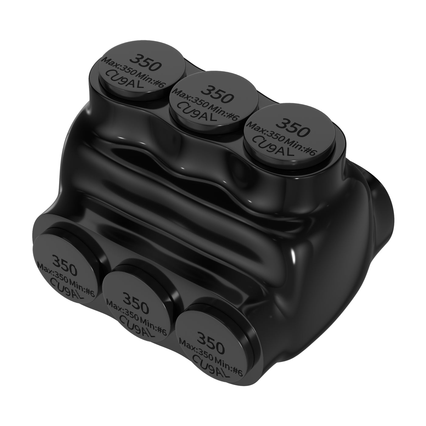 350 MCM - 6 AWG 3-Port Dual-Sided Entry Multi-Tap Pre-Insulated Connector