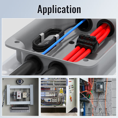 350 MCM - 6 AWG 3-Port Dual-Sided Entry Multi-Tap Pre-Insulated Connector