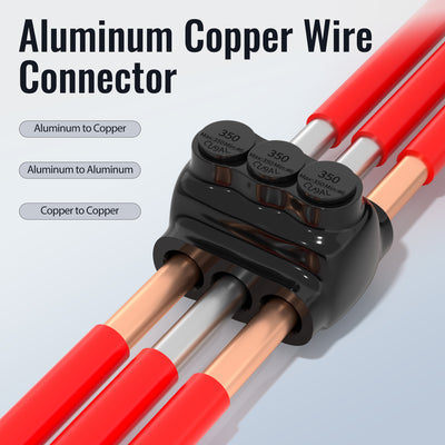 350 MCM - 6 AWG 3-Port Dual-Sided Entry Multi-Tap Pre-Insulated Connector