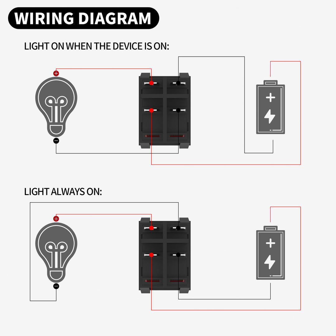 Rocker Switch Wiring 6 Pin