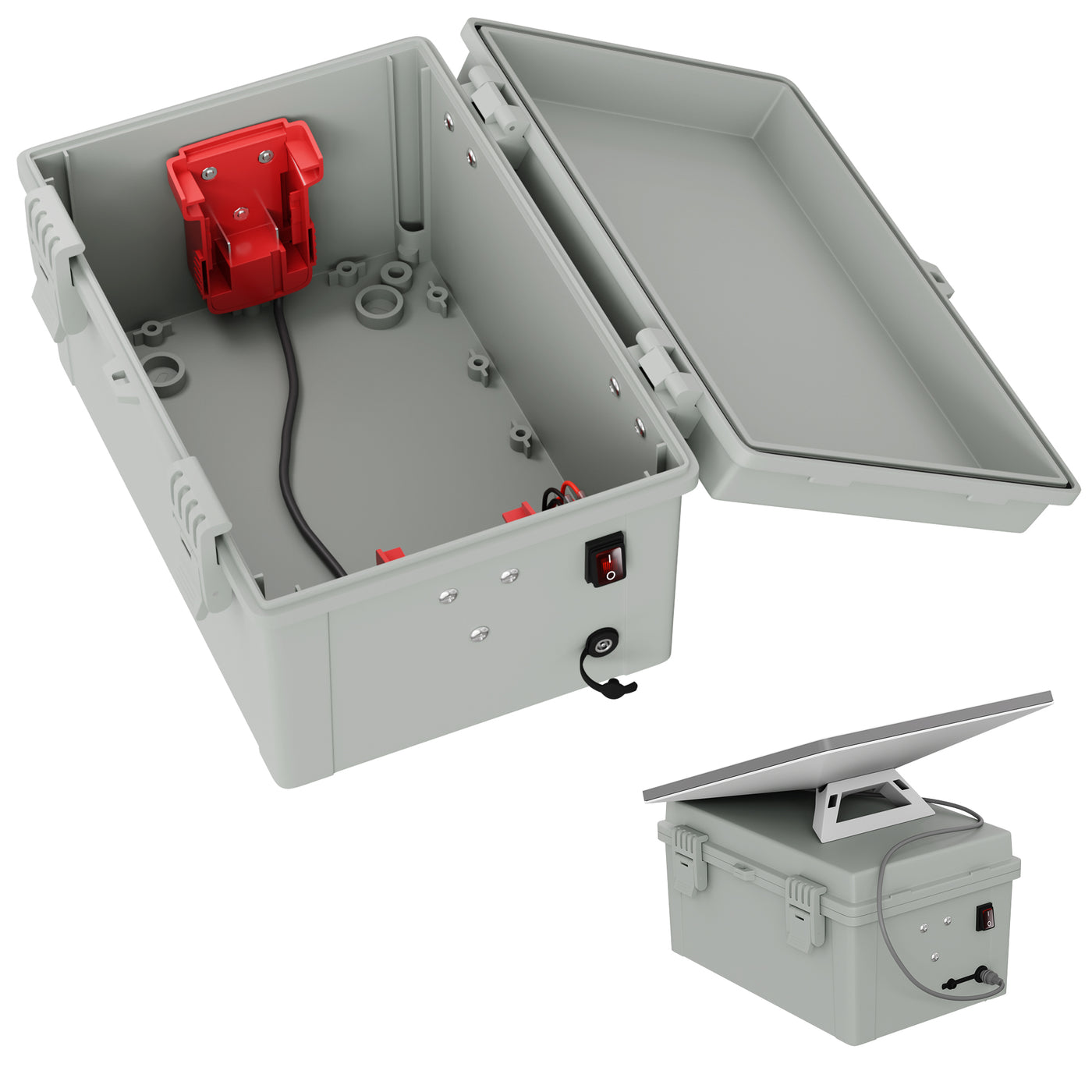 Starlink Mini Dual Milwaukee 18V/20V Battery Adapter Box with DC Plug & Switch