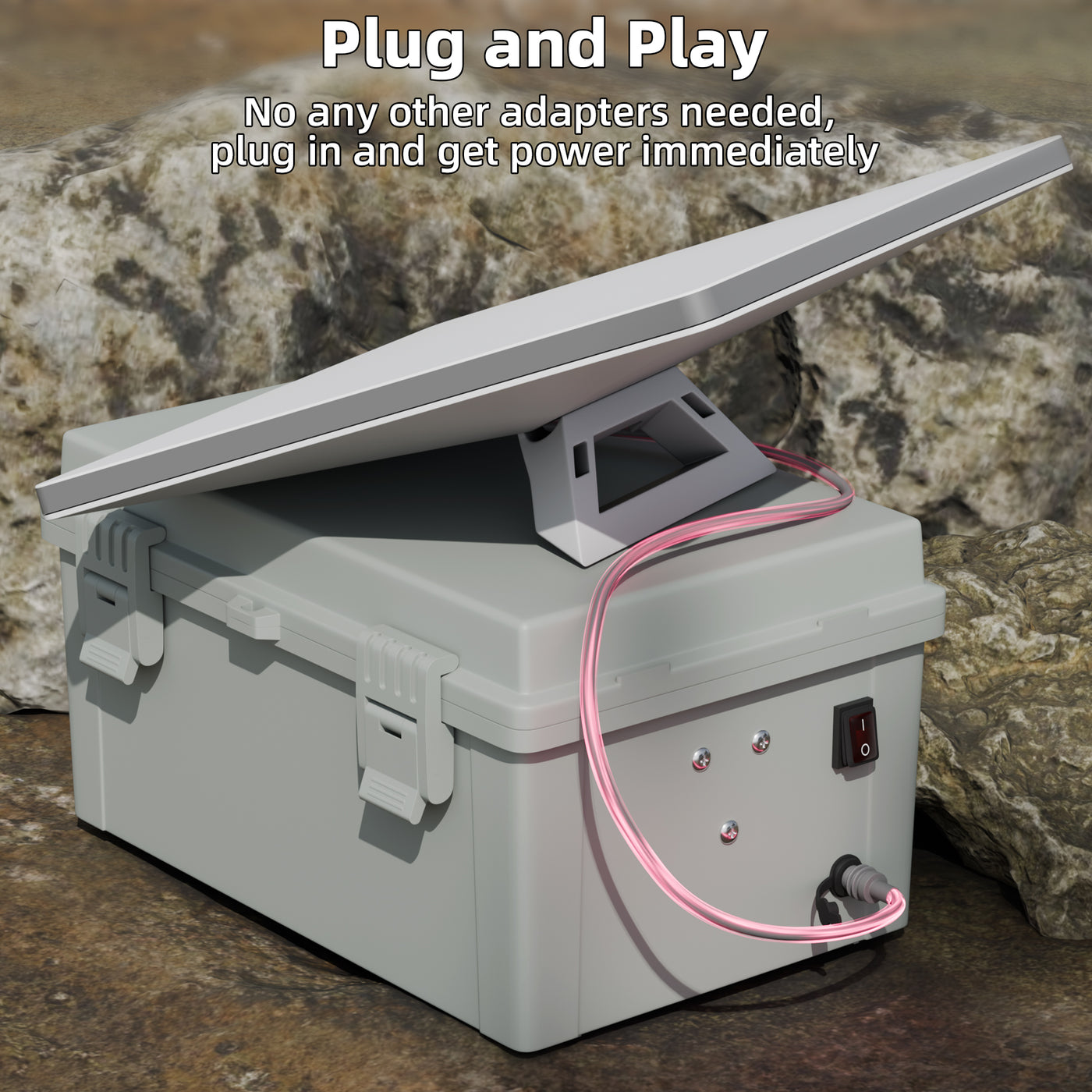 Starlink Mini Dual Milwaukee 18V/20V Battery Adapter Box with DC Plug & Switch