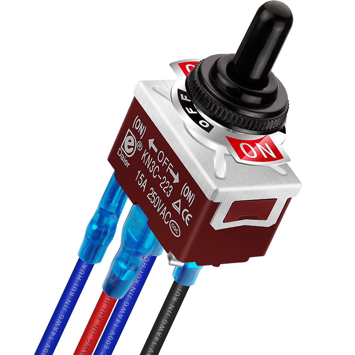Toggle Switch Position Sensor DPDT Momentary Toggle Switch | 30A 12V Reverse Polarity Cover | DAIER