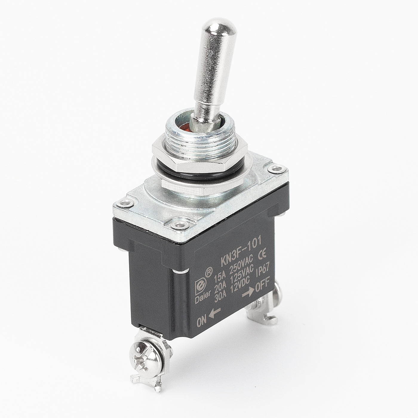 IP67 Waterproof Toggle Switch - 30A 12VDC SPST ON-OFF 2 Pin