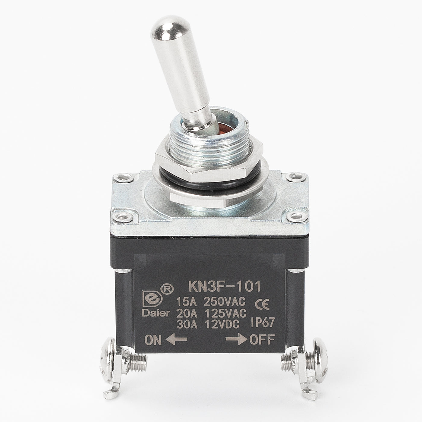 IP67 Waterproof Toggle Switch - 30A 12VDC SPST ON-OFF 2 Pin