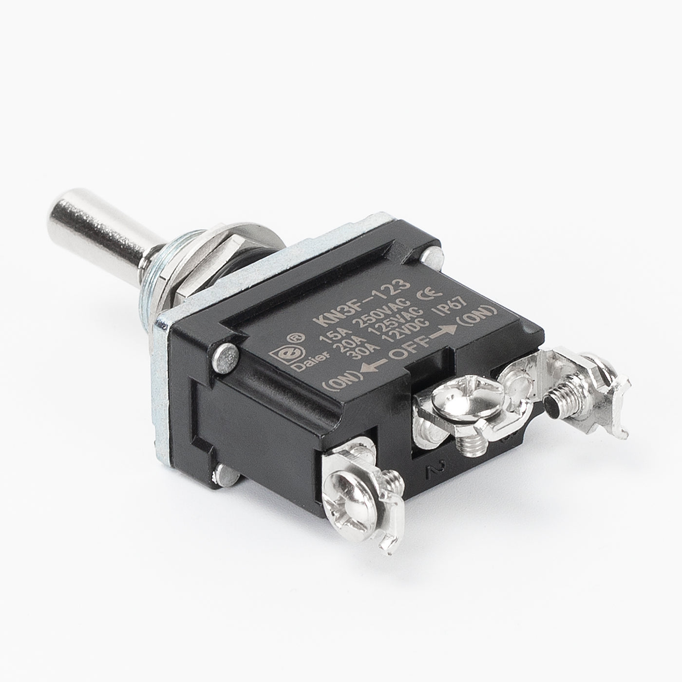 IP67 Waterproof SPDT 3 Way Momentary (ON)-OFF-(ON) Toggle Switch