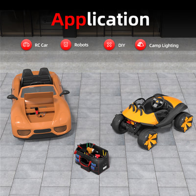 Milwaukee M12 Battery Adapter with Switch & Fuse | 12V Power Wheels Converter | DIY Power Dock Connector | 12 AWG Wire