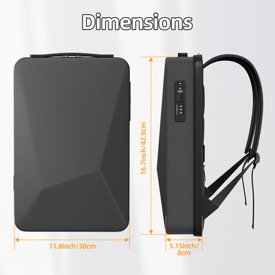 Starlink Mini Hard Shell Travel Backpack with TSA Lock & USB Charging Ports