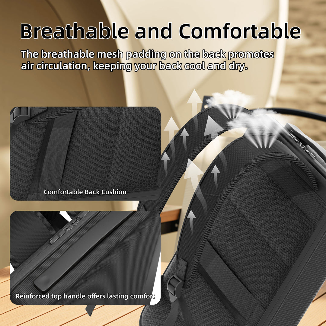 hard mini backpack Starlink Mini Hard Shell Travel Backpack with TSA Lock & USB Charging – DAIER