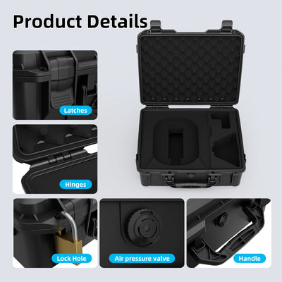 Starlink Mini Black Hard Protective Travel Case with Organized Storage