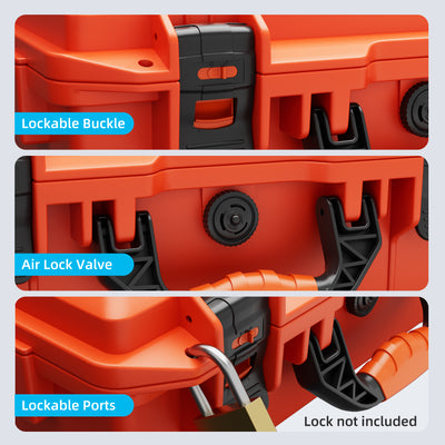 Starlink Mini Orange Hard Protective Travel Case with Organized Storage