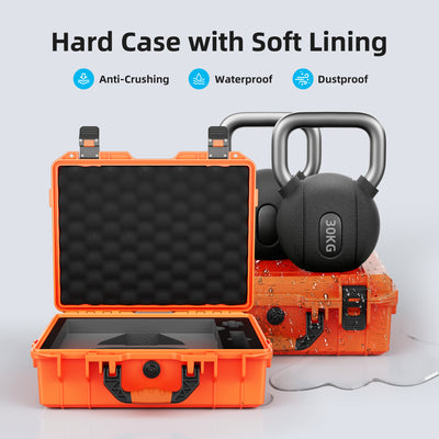 Starlink Mini Orange Hard Protective Travel Case with Organized Storage