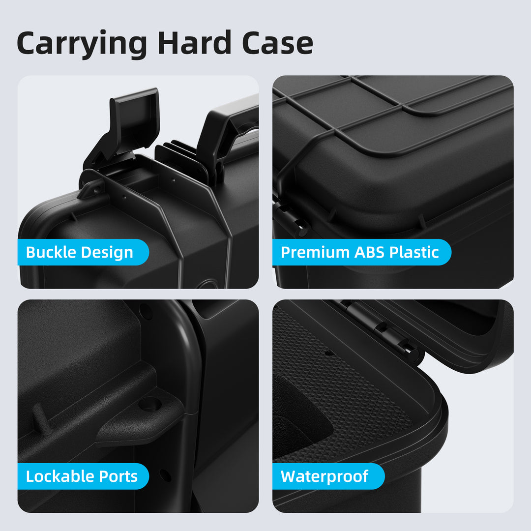 Black Hard Protective Travel Case for Starlink Mini Kit with