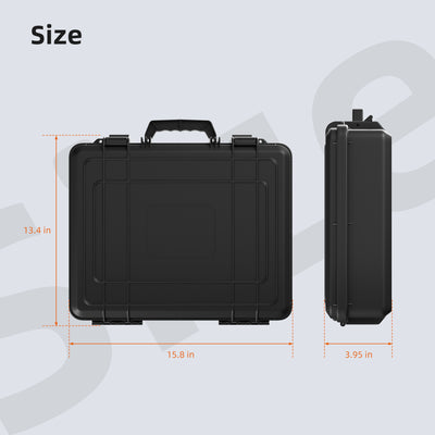 Black Hard Protective Travel Case for Starlink Mini Kit with Organized Storage
