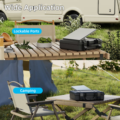 Black Hard Protective Travel Case for Starlink Mini Kit with Organized Storage