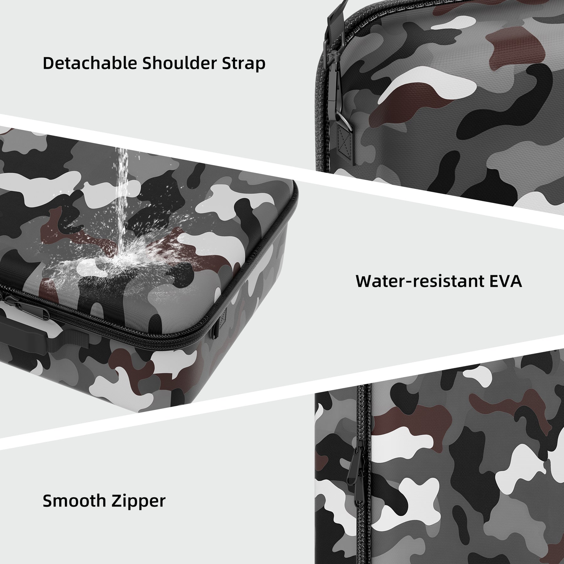 Protective Hand Shell Starlink Mini EVA Camo Hard Shell Travel Protective Case with Organize ...