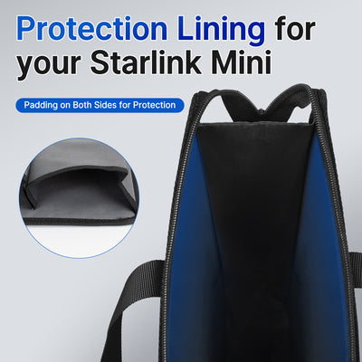 Starlink Mini Nonwoven Fabric Handbag with Protective Interior Lining