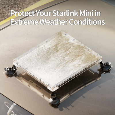 Starlink MINI Protective Cover with Suction Cup Mount for Car Window