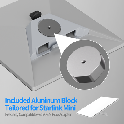 7.1" Starlink Mini Extendable Tripod with Tripod Adapter and Tent Pegs