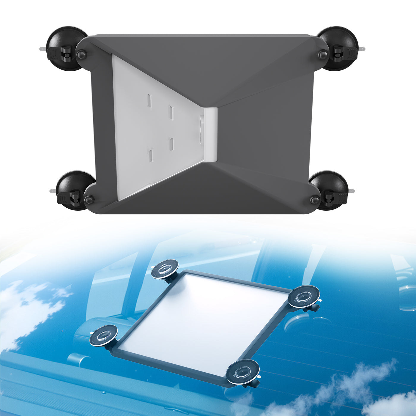 Starlink Mini Car Mount with Protective Silicone Case and Suction Cup for Sunroof, Car Window, RV Skylight