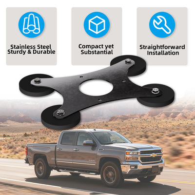 Starlink Mini Magnetic Mount Base for Official Pipe Adapter & Flat Mount | 300 lbs Force, 4-Magnet for RV, Car, Boat