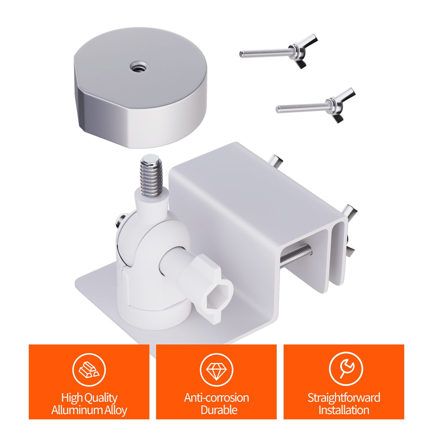 Starlink Mini Adjustable Gutter Mount with Tripod Adapter Fits Original Pipe Adapter