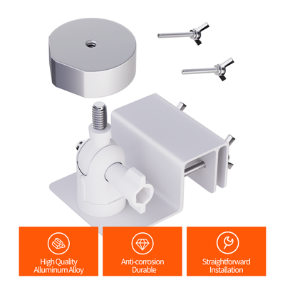Starlink Mini Adjustable Gutter Mount with Tripod Adapter Fits Original Pipe Adapter