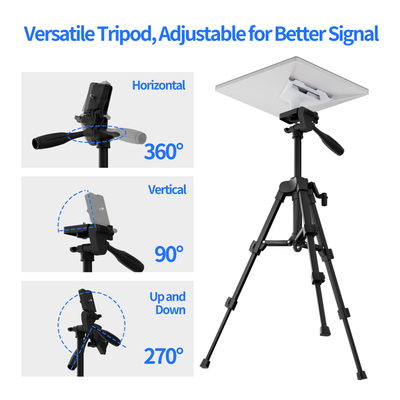 Starlink Mini 27" Portable Extendable Tripod with 1/4 Inch Nut Tripod Adapter