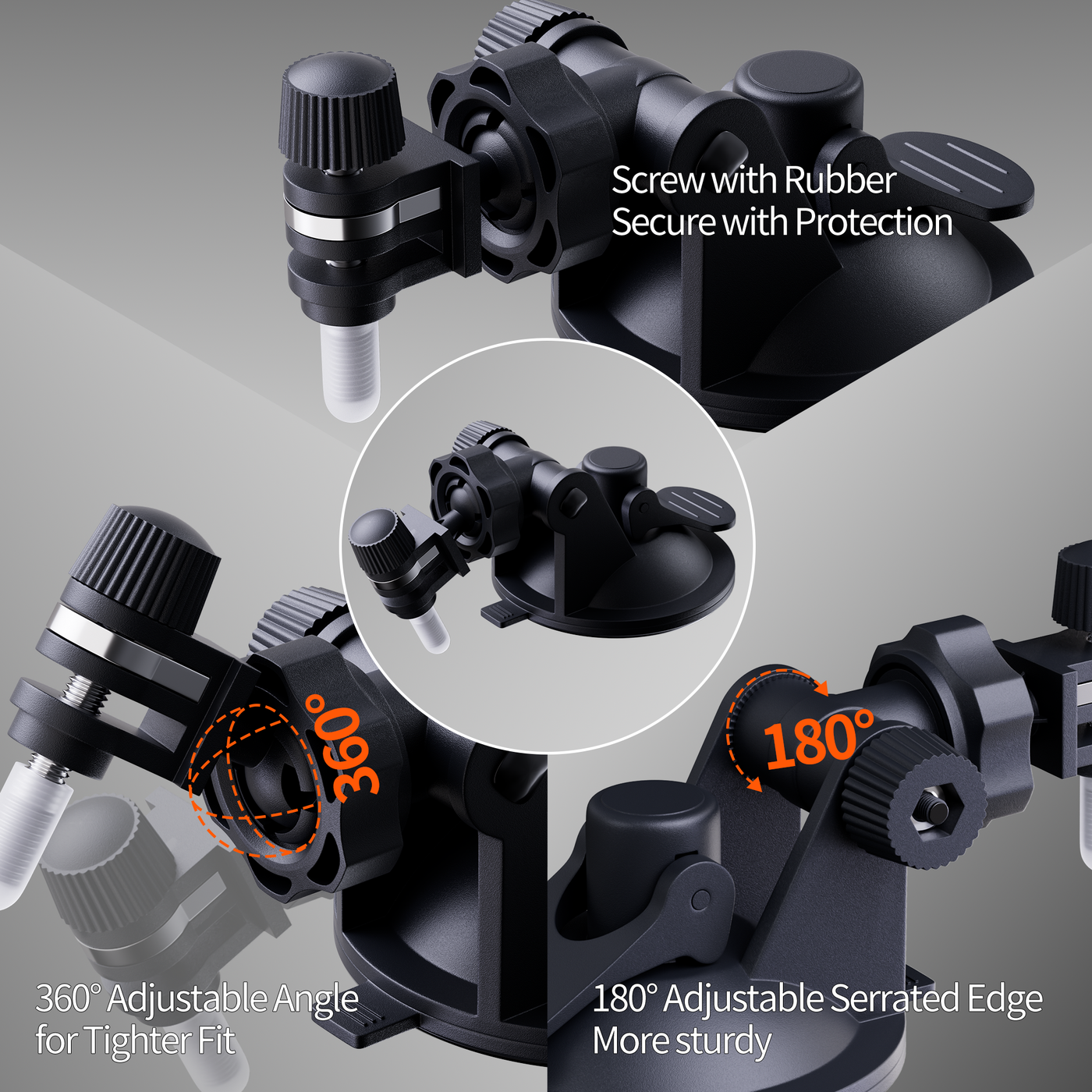 5PCS Starlink Mini Suction Cup Mount with Adjustable Arm for Car Windows and Sunroofs