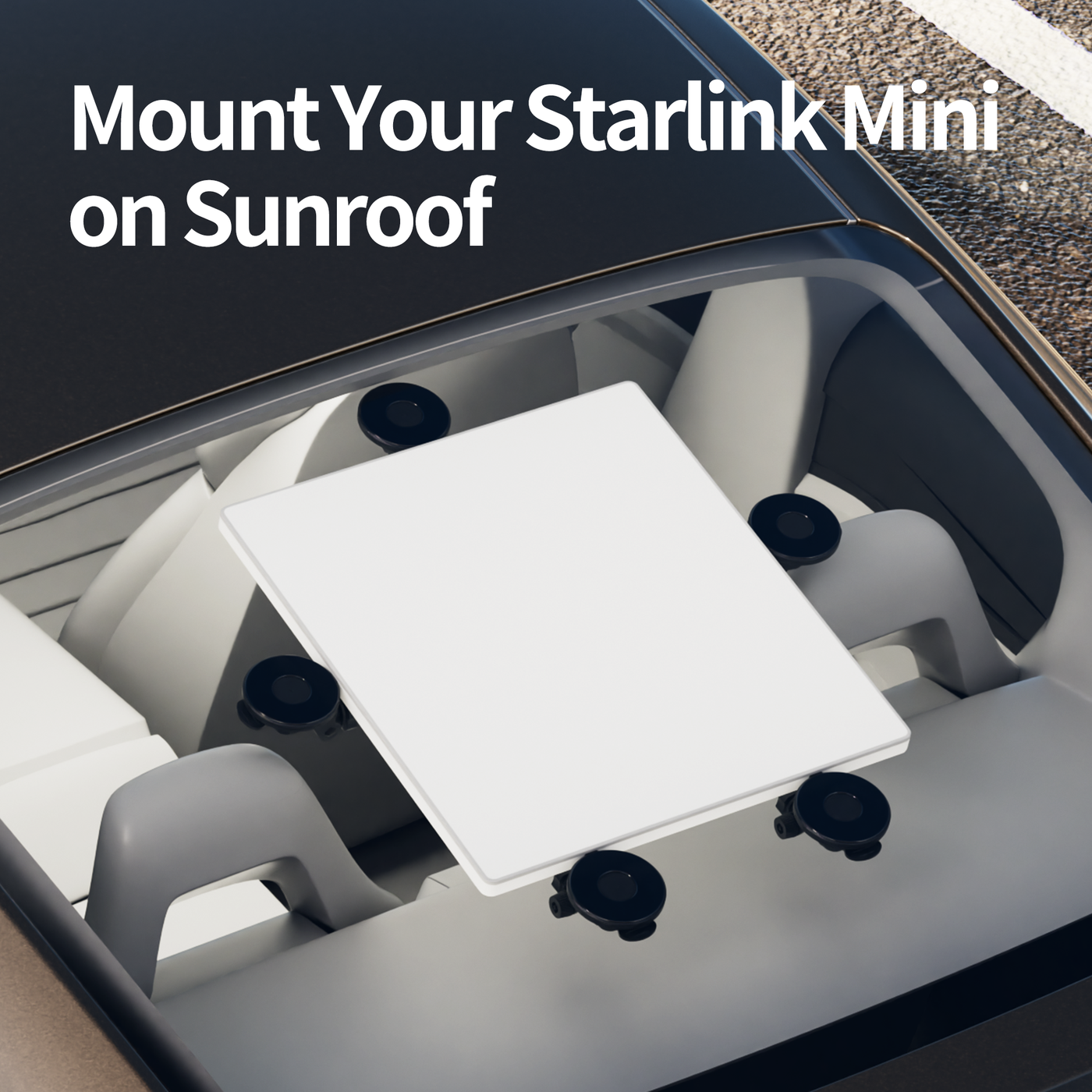 5PCS Starlink Mini Suction Cup Mount with Adjustable Arm for Car Windows and Sunroofs