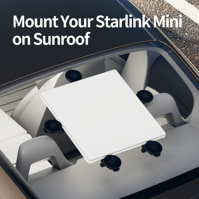 5PCS Starlink Mini Suction Cup Mount with Adjustable Arm for Car Windows and Sunroofs
