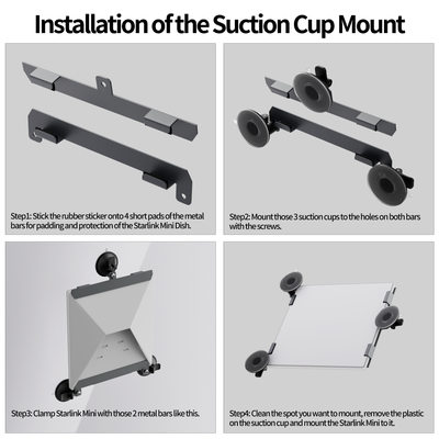 Starlink Mini Suction Cup Mount Kit for Car Windows and Sunroofs