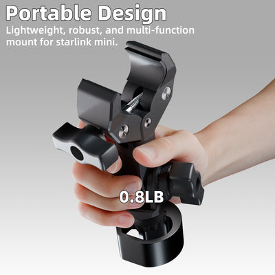 Starlink Mini-Klemmhalterung mit 1/4-Zoll-Schraubhalterung und Stativadapter