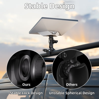 Starlink Mini-Klemmhalterung mit 1/4-Zoll-Schraubhalterung und Stativadapter