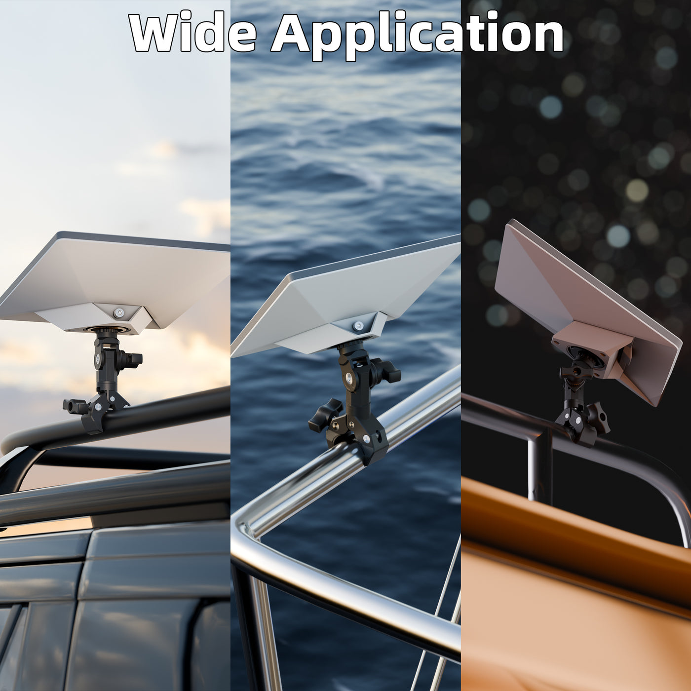 Starlink Mini-Klemmhalterung mit 1/4-Zoll-Schraubhalterung und Stativadapter