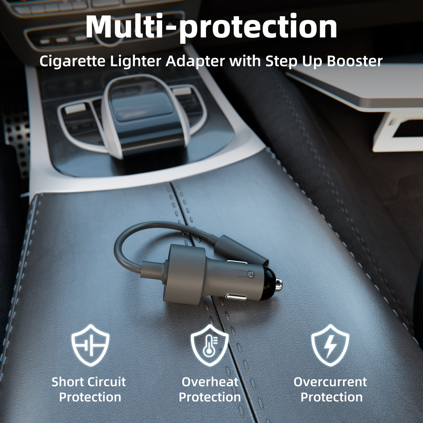 Starlink Mini Car Power Adapter Cigarette Lighter Plug with 12V/24V to 20V DC Converter for DC Cable