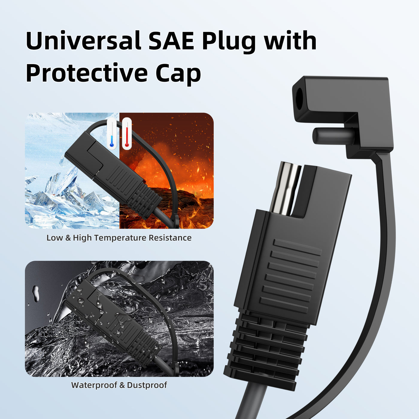 Starlink Mini SAE to DC Plug Adapter Power Cable – 18AWG – 3.28FT/1M